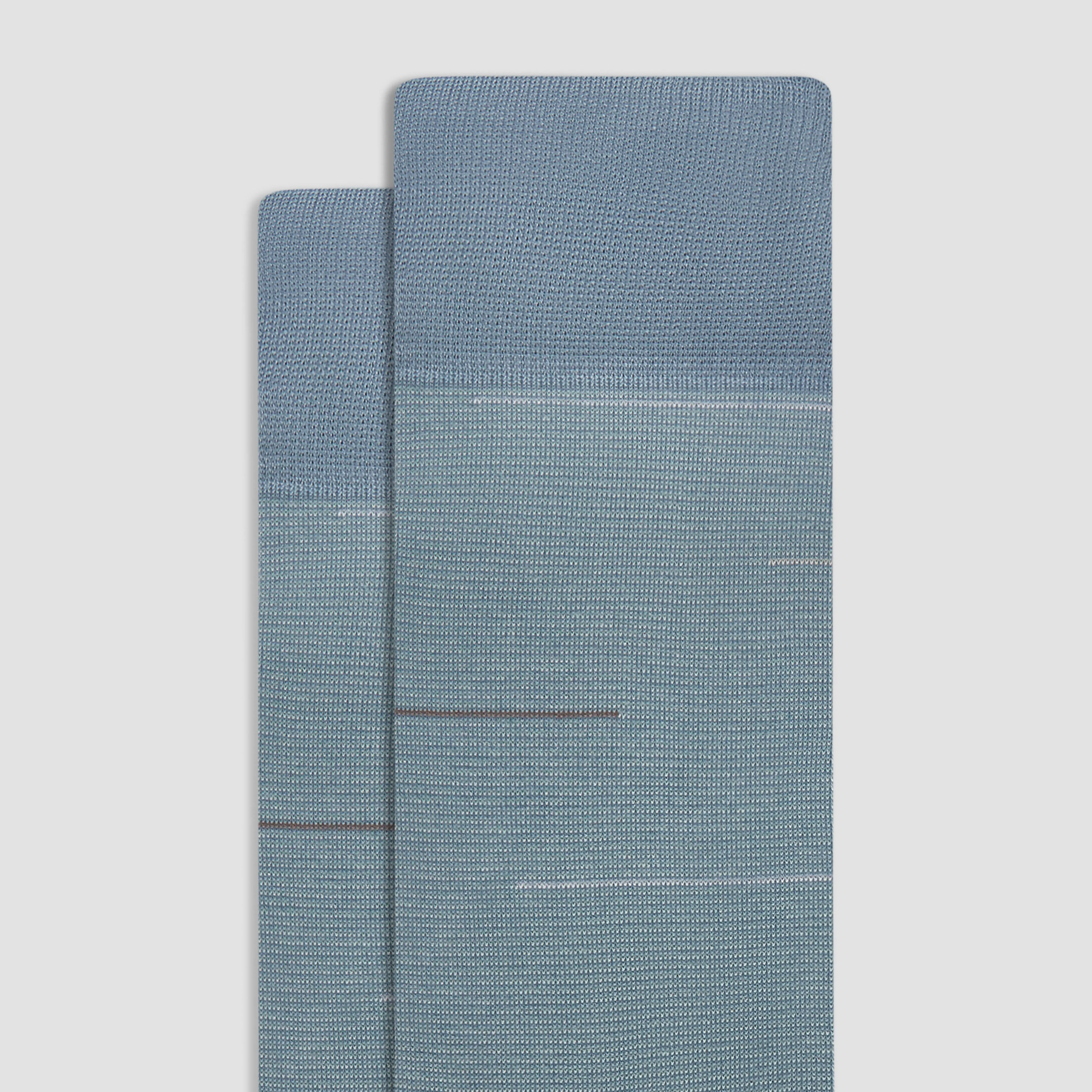 Interrupted Stripe Mid-Calf Socks