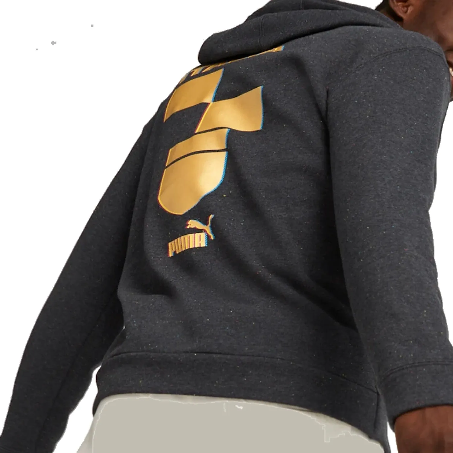 Italy dark grey Casual Fans hooded presentation tracksuit 2022/23 - Puma