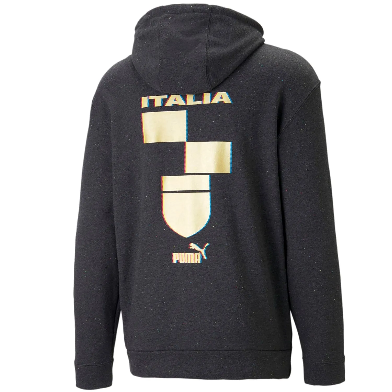 Italy dark grey Casual Fans hooded presentation tracksuit 2022/23 - Puma