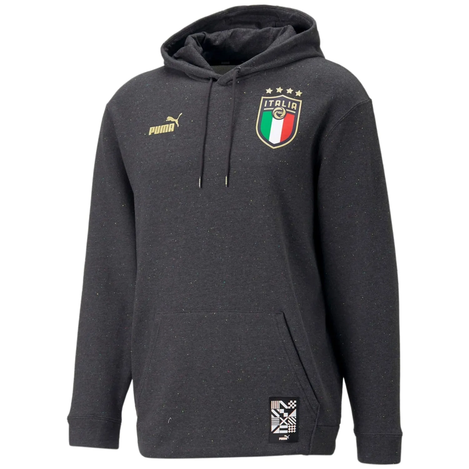 Italy dark grey Casual Fans hooded presentation tracksuit 2022/23 - Puma