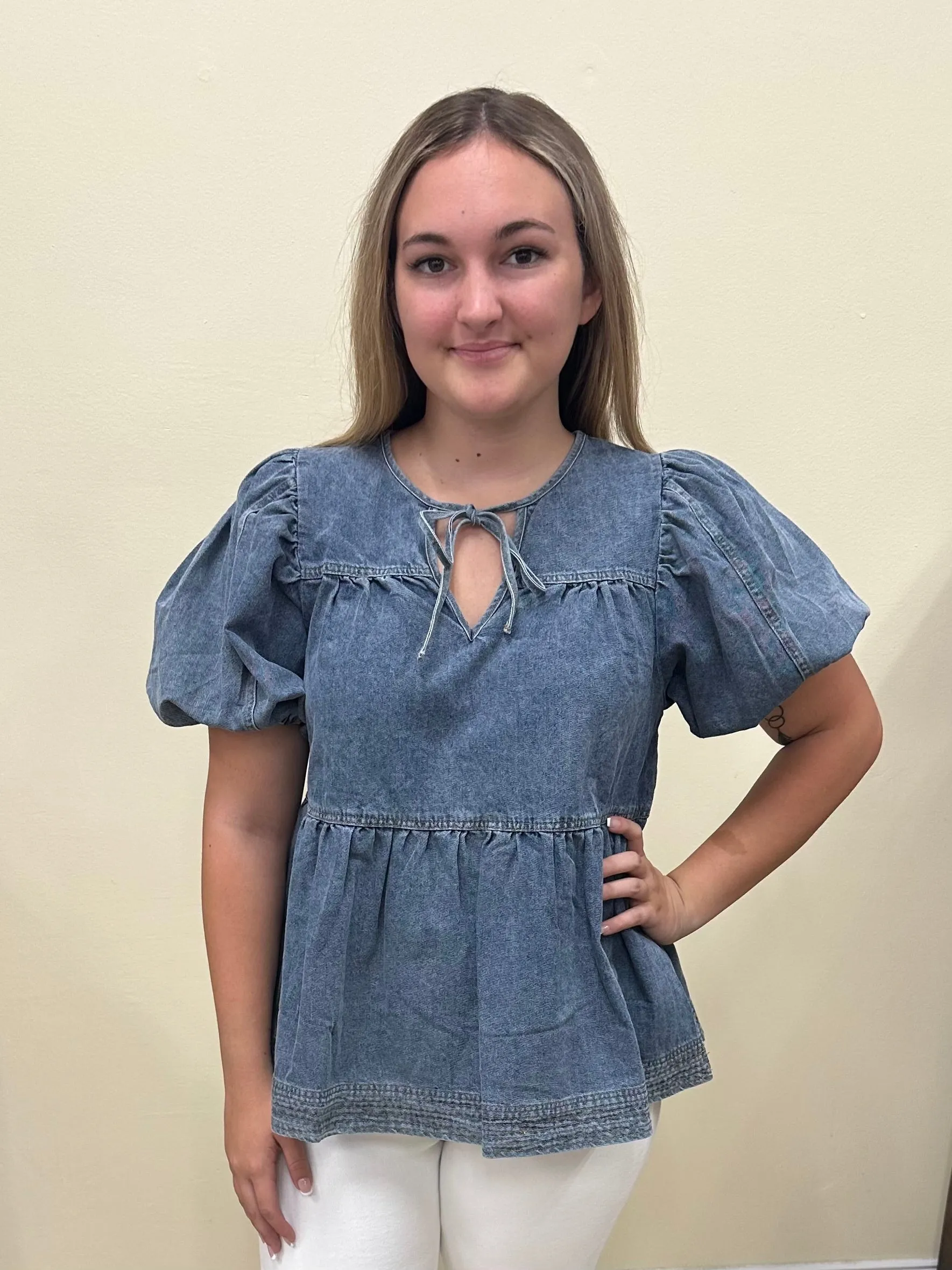 Jasmine denim top