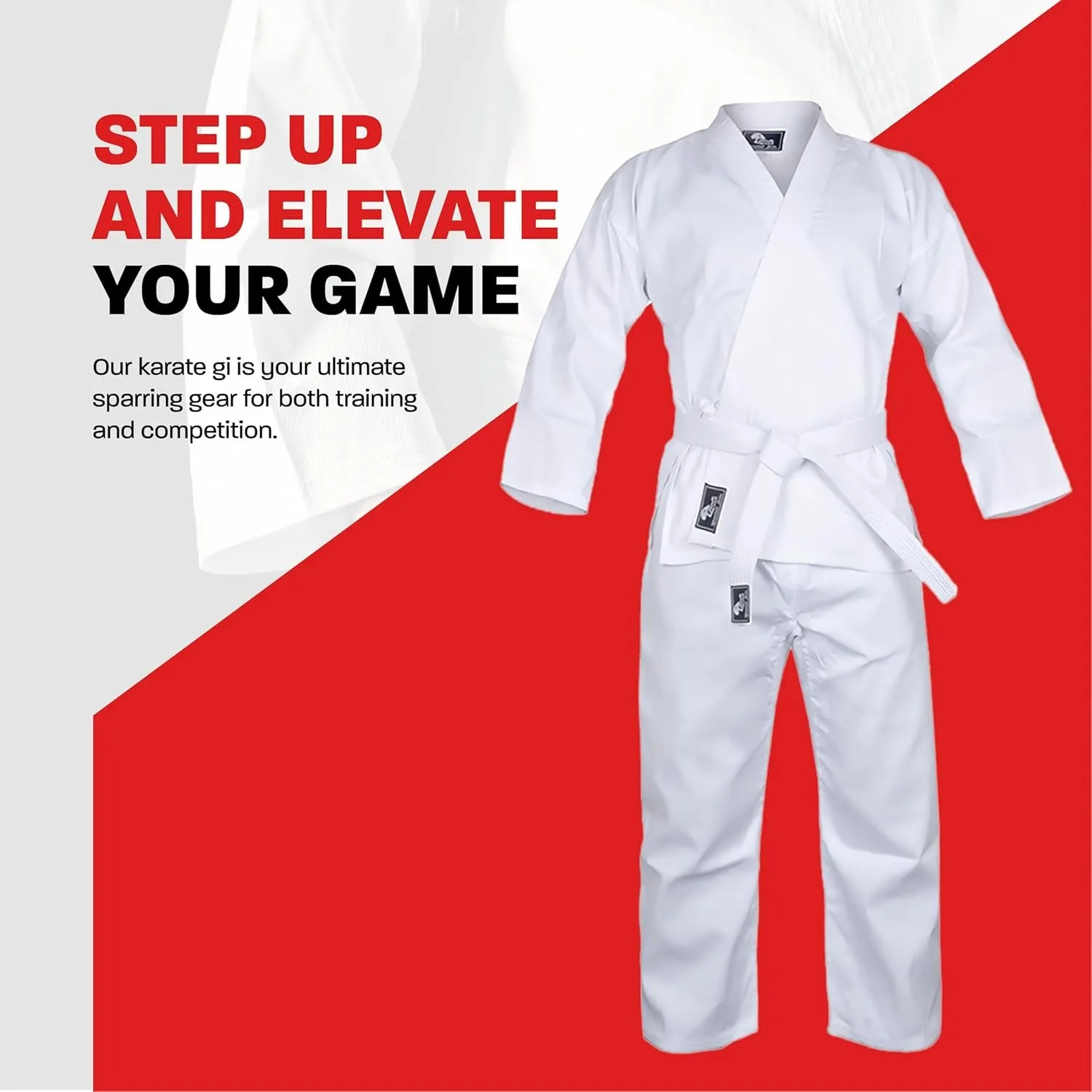 Karate Uniform for Kids & Adults Lightweight Student Karate Gi Martial Arts Uniform with Belt