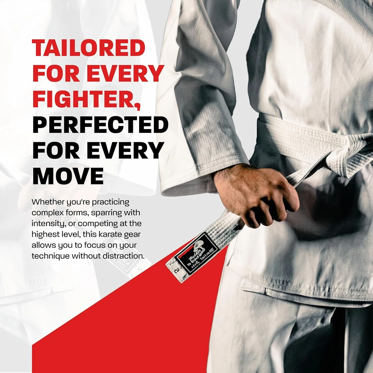 Karate Uniform for Kids & Adults Lightweight Student Karate Gi Martial Arts Uniform with Belt