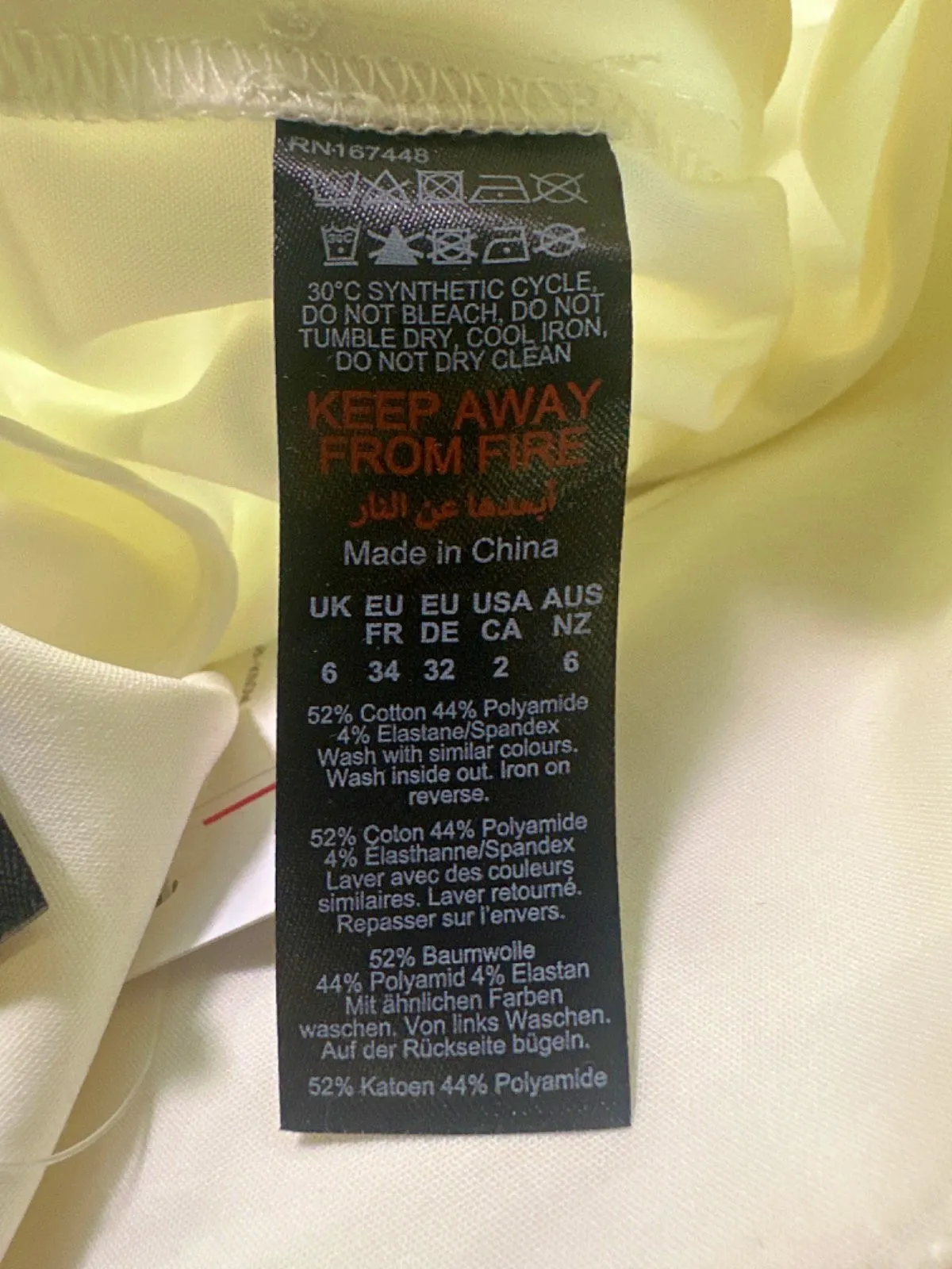 Karen Millen White Skirt UK 6