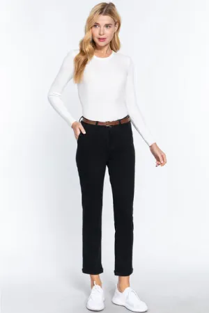 Kristian ACTIVE BASIC Cotton-Span Twill Straight Pants