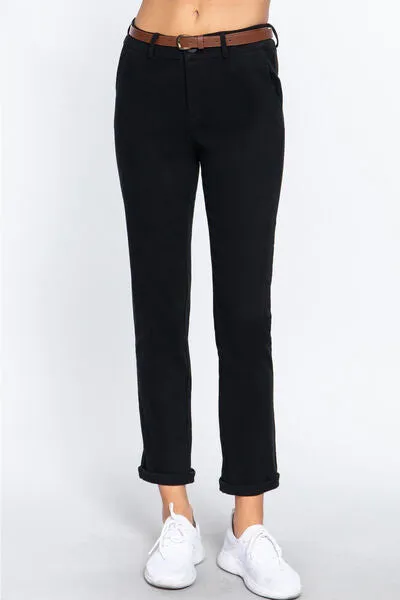 Kristian ACTIVE BASIC Cotton-Span Twill Straight Pants