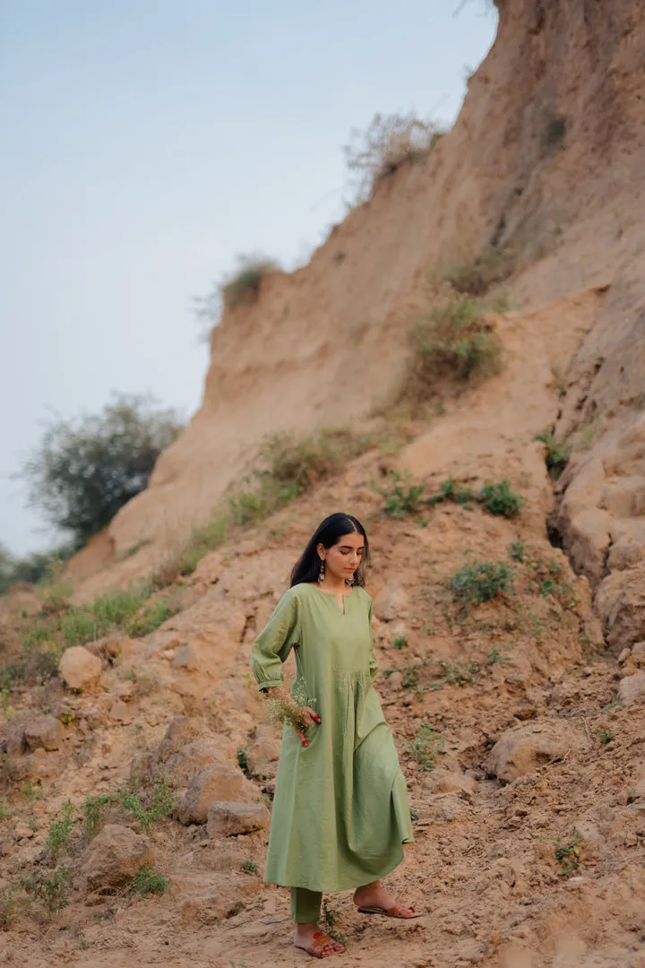 Leaf Green Kurta Set
