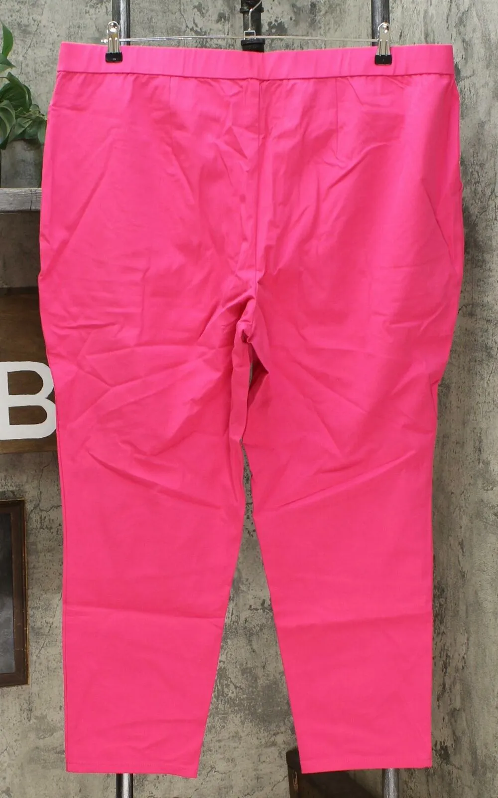 Lemon Way Women's Plus Size Flawless Stretch Twill Pull On Ankle Pants