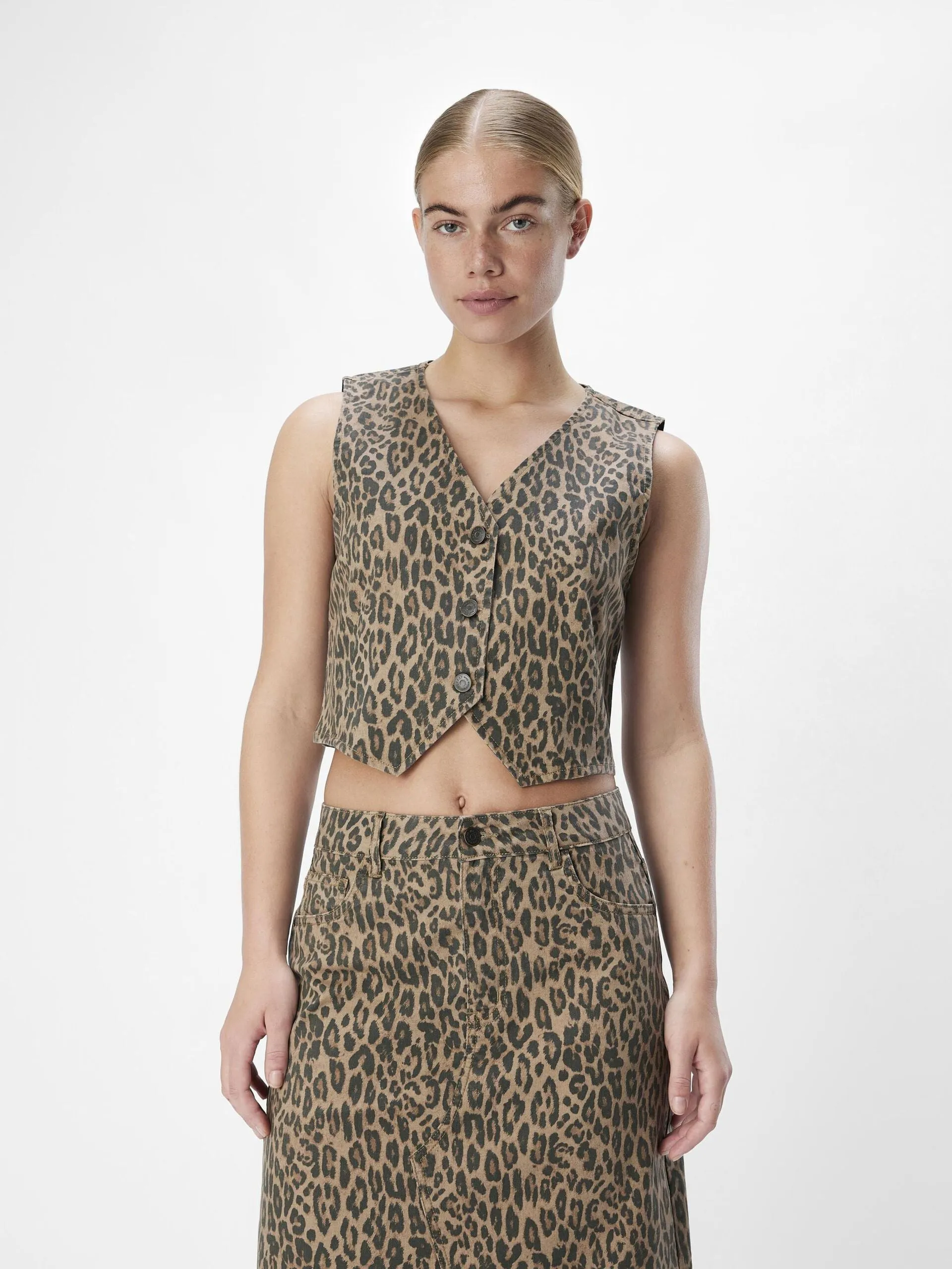Leopard Print Waistcoat