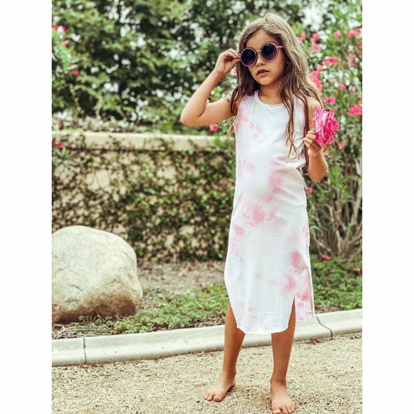 Lexi Tank Dress Marble Tie Dye