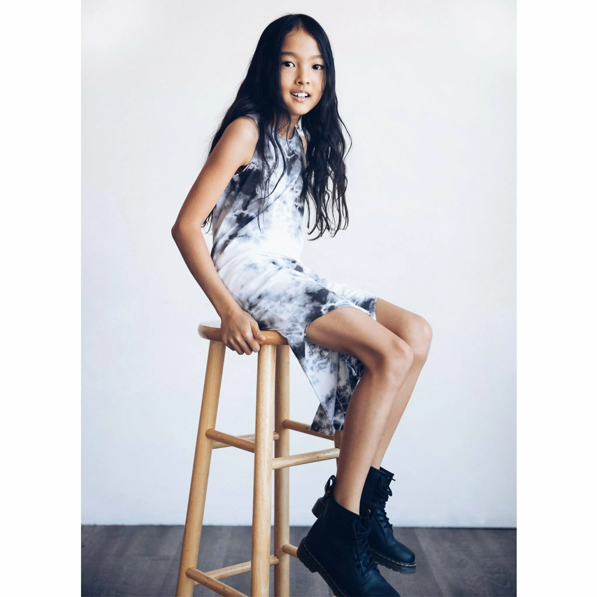 Lexi Tank Dress Marble Tie Dye