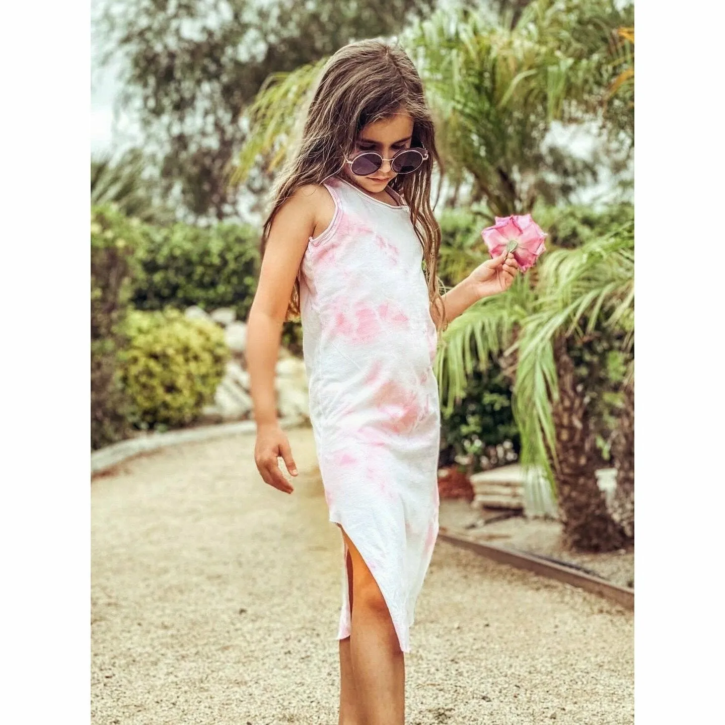 Lexi Tank Dress Marble Tie Dye
