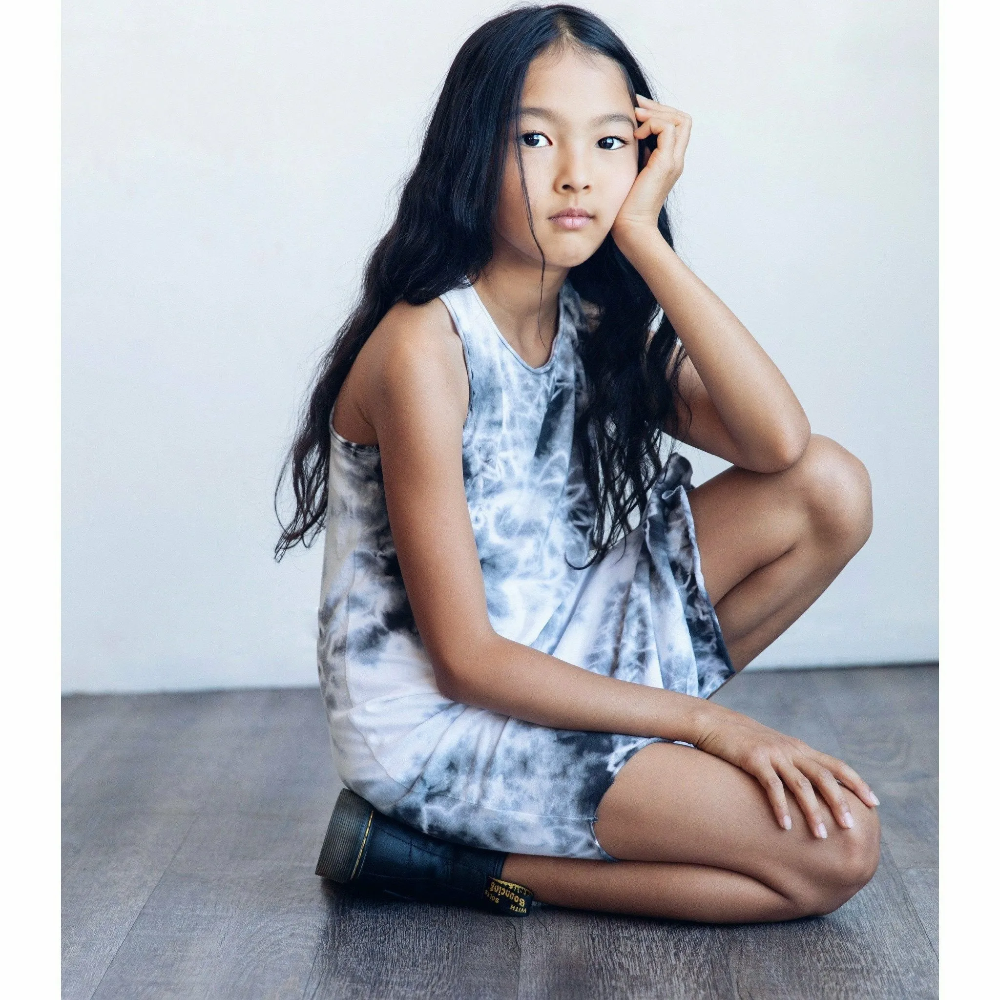 Lexi Tank Dress Marble Tie Dye