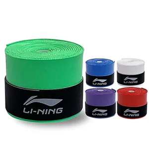 Li-Ning PU Polyurethane Badminton Replacement Grip Pack of 4 Grips (GP24 - Assorted Colour)