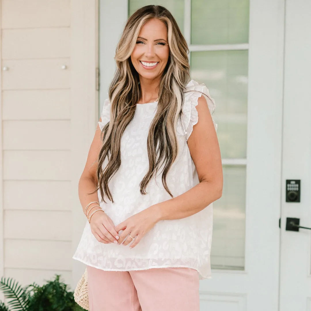 Loving Flutters Top, Ivory