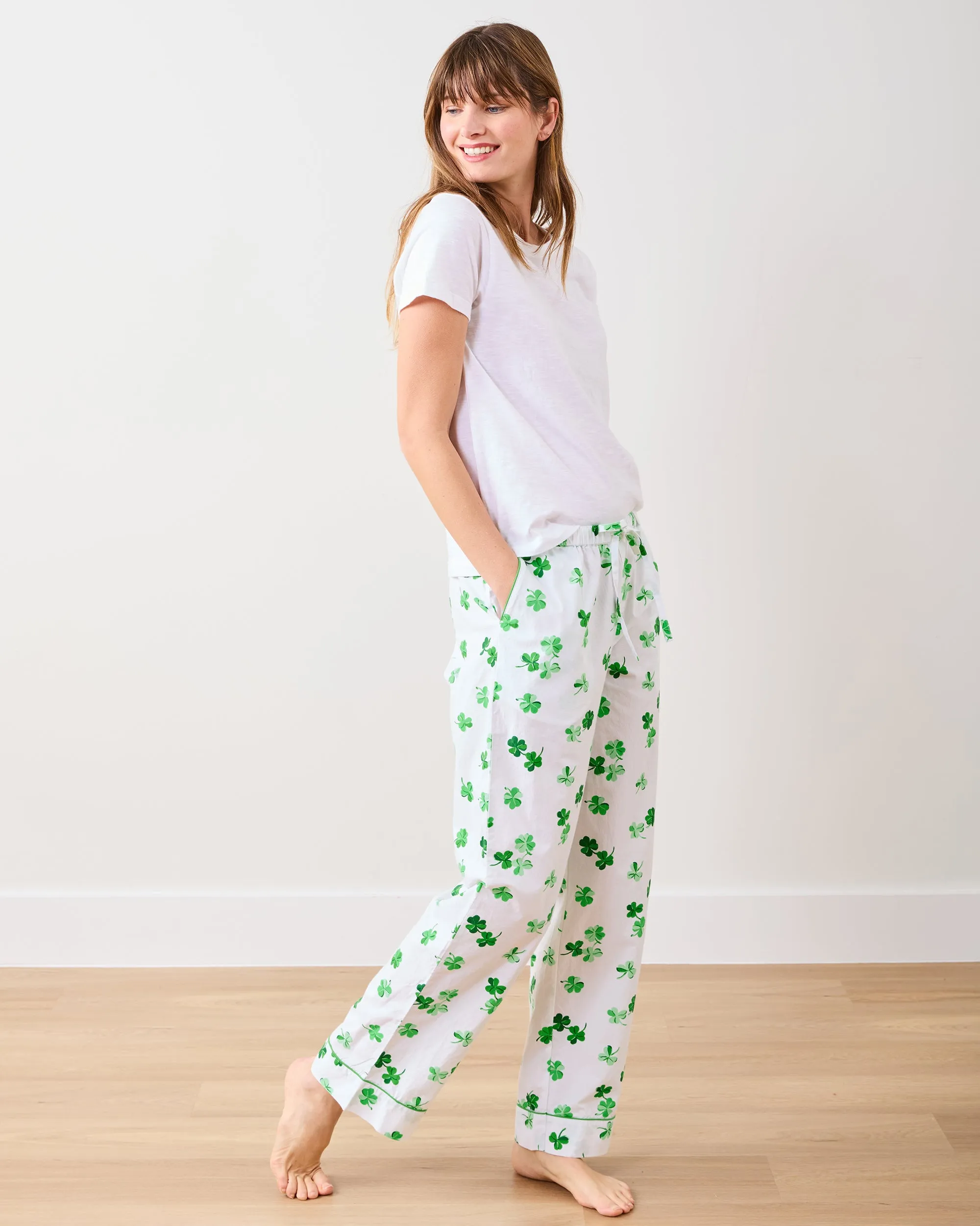 Lucky Clover - Tall PJ Pants - Cloud