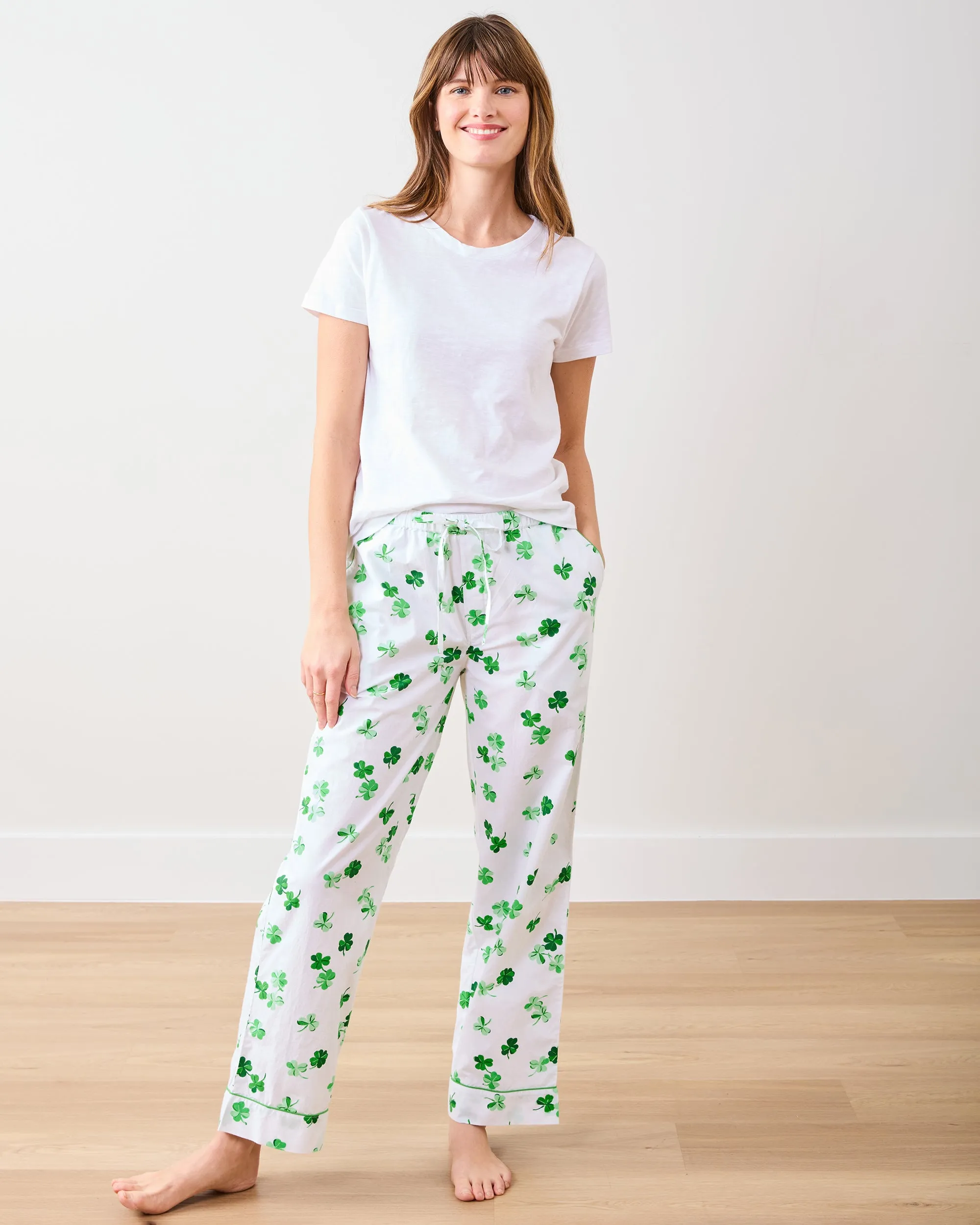 Lucky Clover - Tall PJ Pants - Cloud