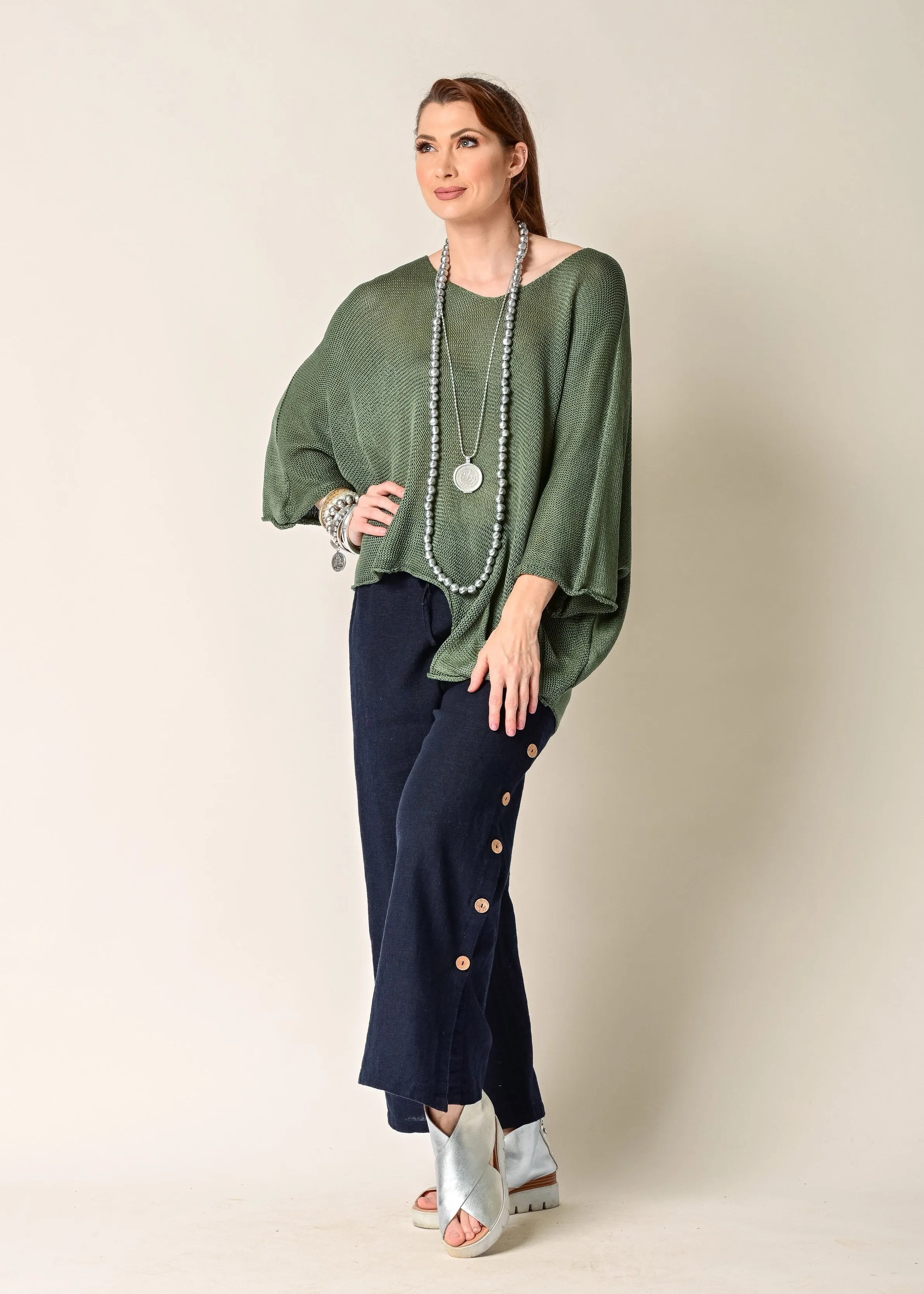 Maija Knit Top in Khaki