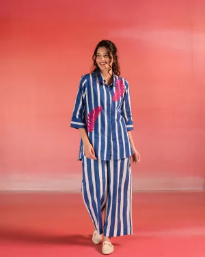 Marine Stripes Cotton Co-ord Set
