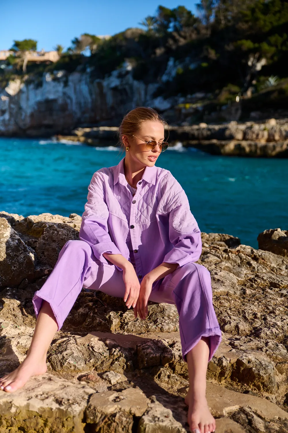 Mauve Serenity denim pants