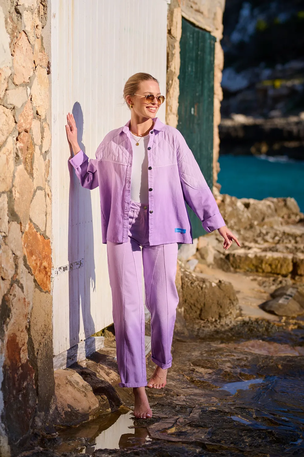 Mauve Serenity denim pants