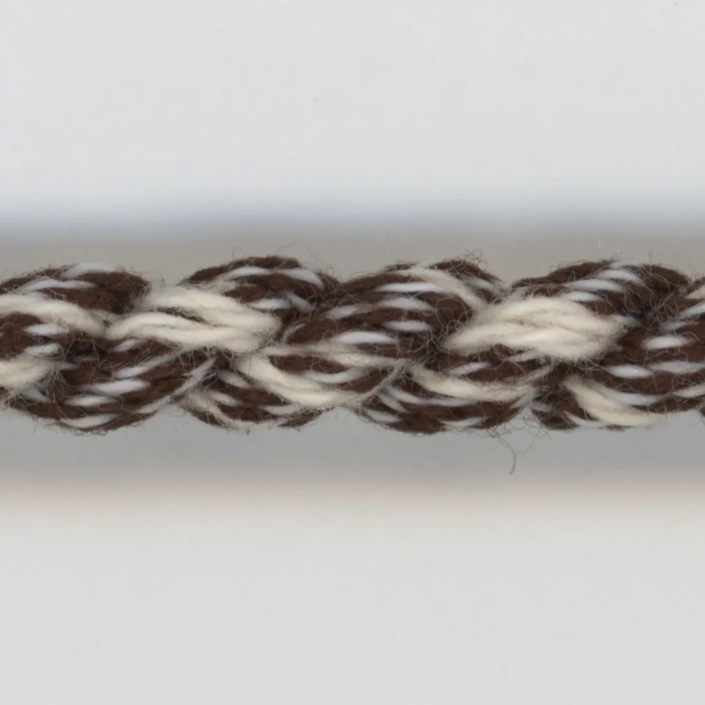 Melange Twist Cord #36 Dark Brown & Off White