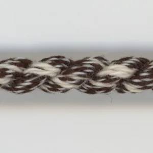 Melange Twist Cord #36 Dark Brown & Off White