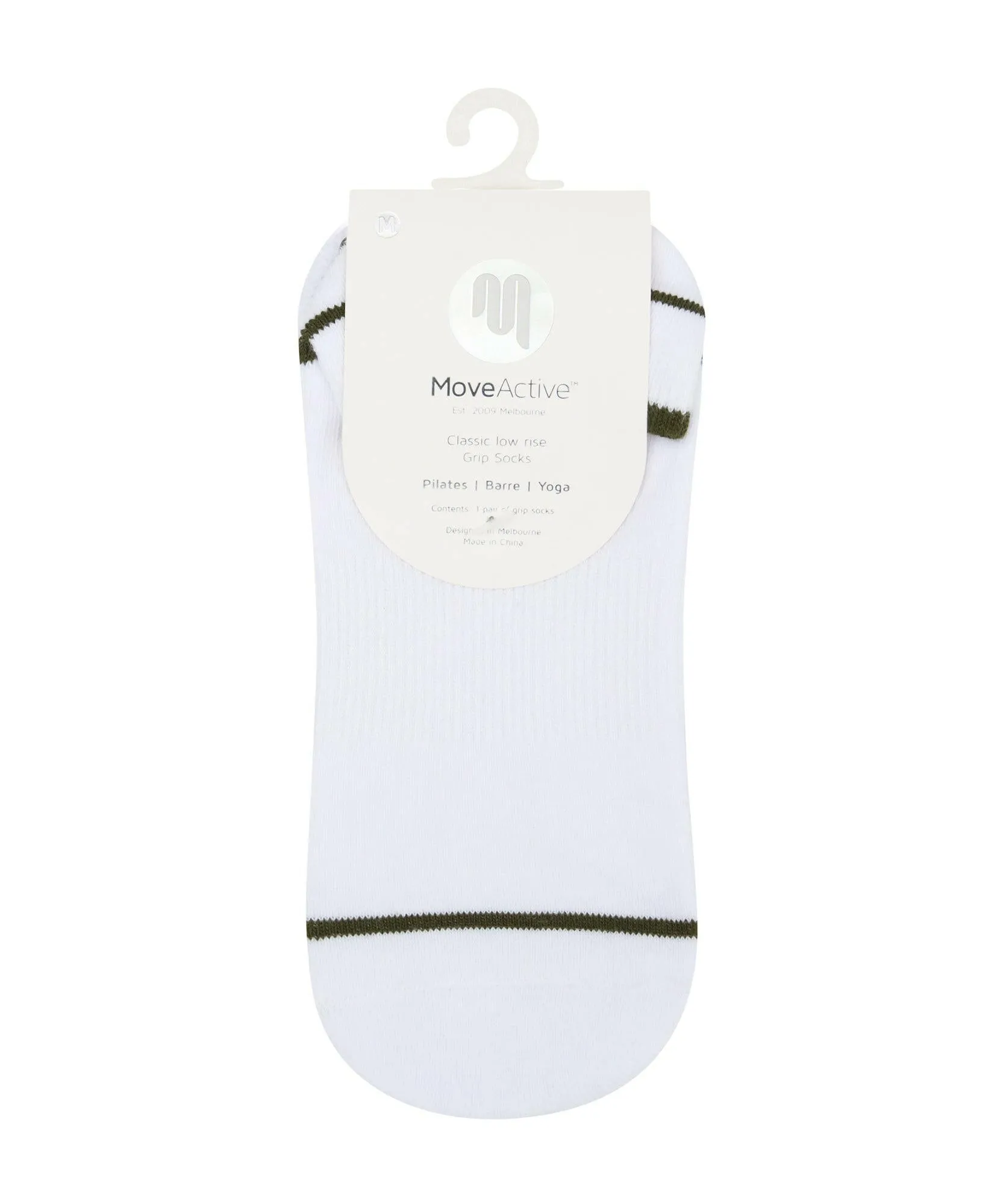 Men's Classic Low Rise Grip Socks - Ivory Earth