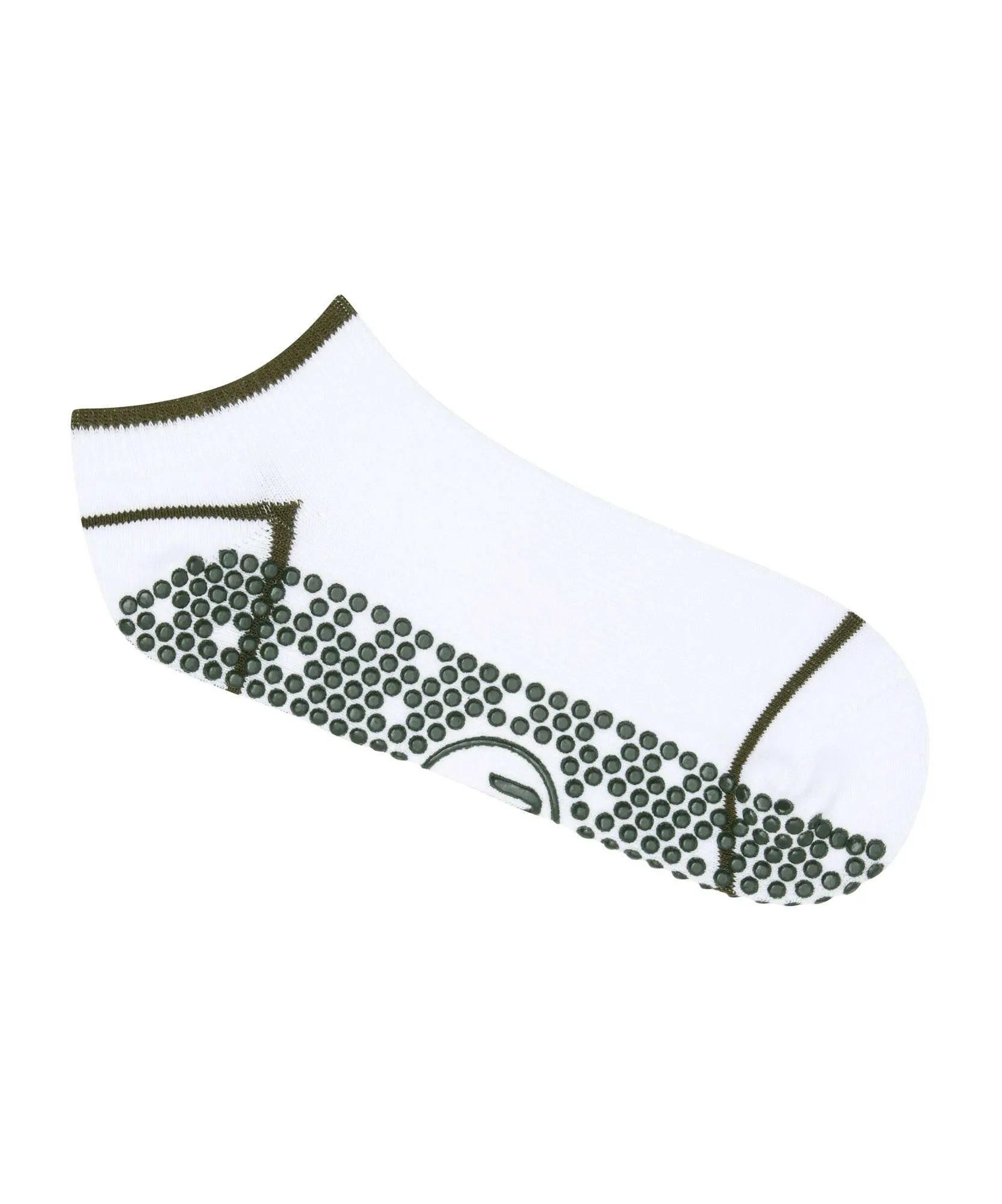 Men's Classic Low Rise Grip Socks - Ivory Earth