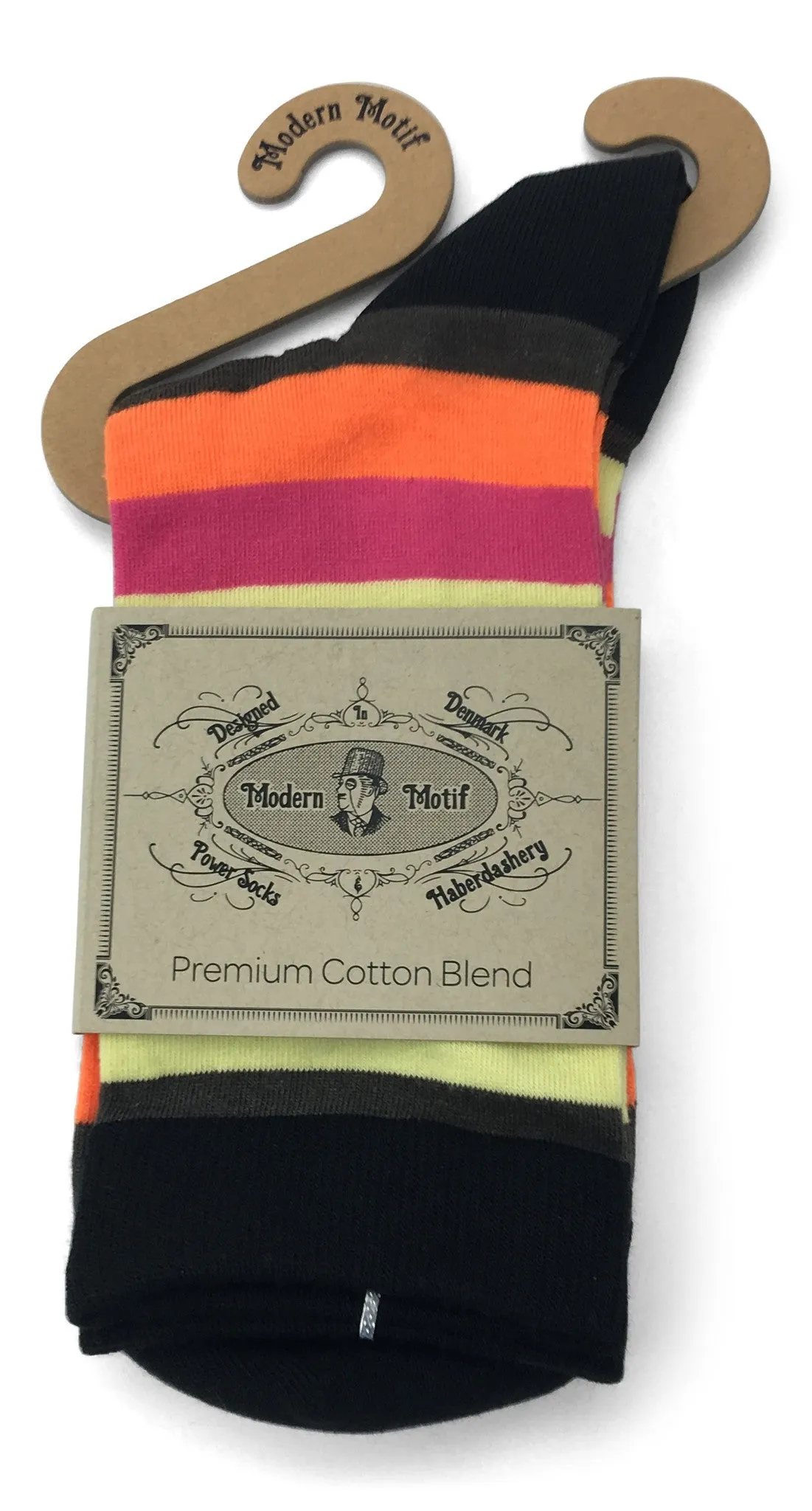 Mens Colorful Cotton Fun Casual Fashion Stripe Socks Collection-Single Pairs