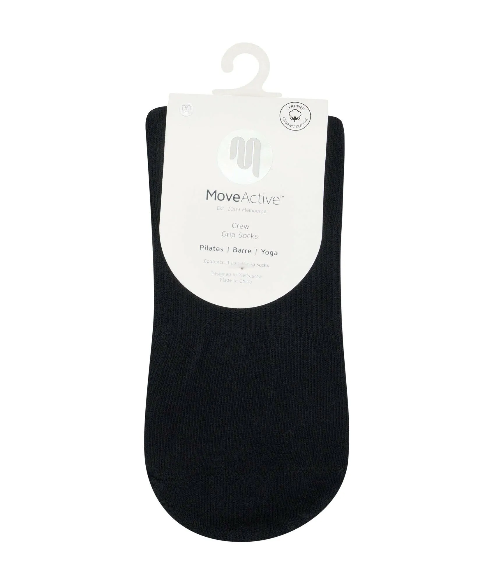 Men's Crew Non Slip Grip Socks - Nautical Stripes