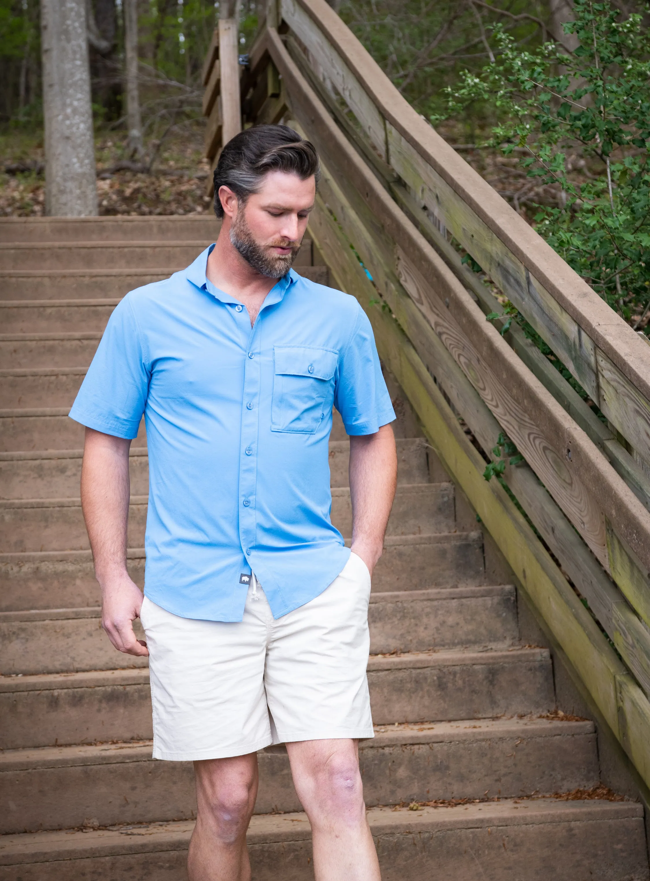 Men's Stretch Poplin Deck Short