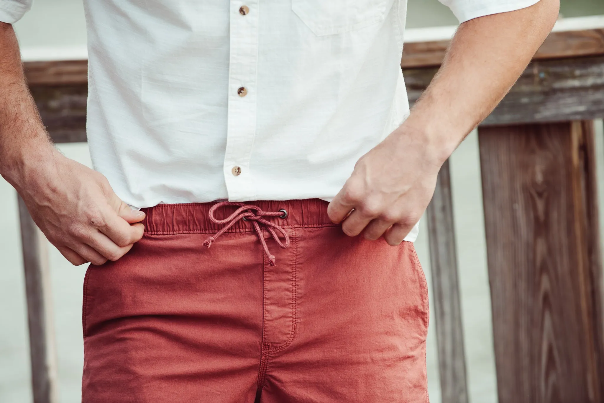 Men's Stretch Poplin Deck Short