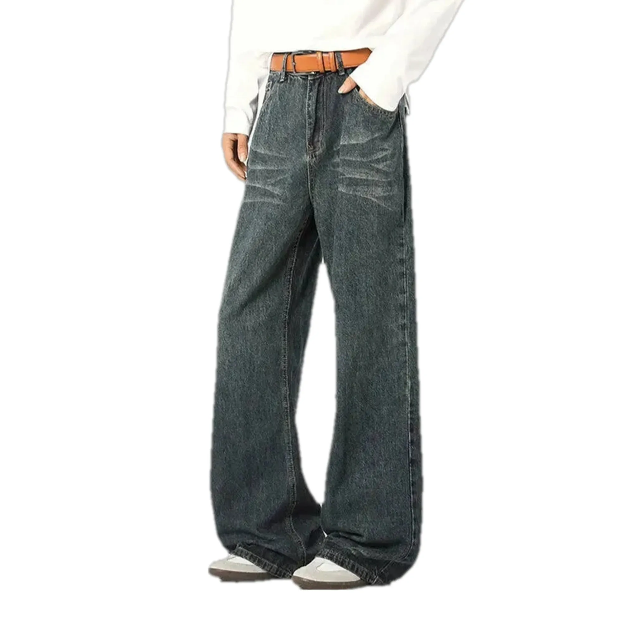 Mid-rise vintage slouchy men's jeans