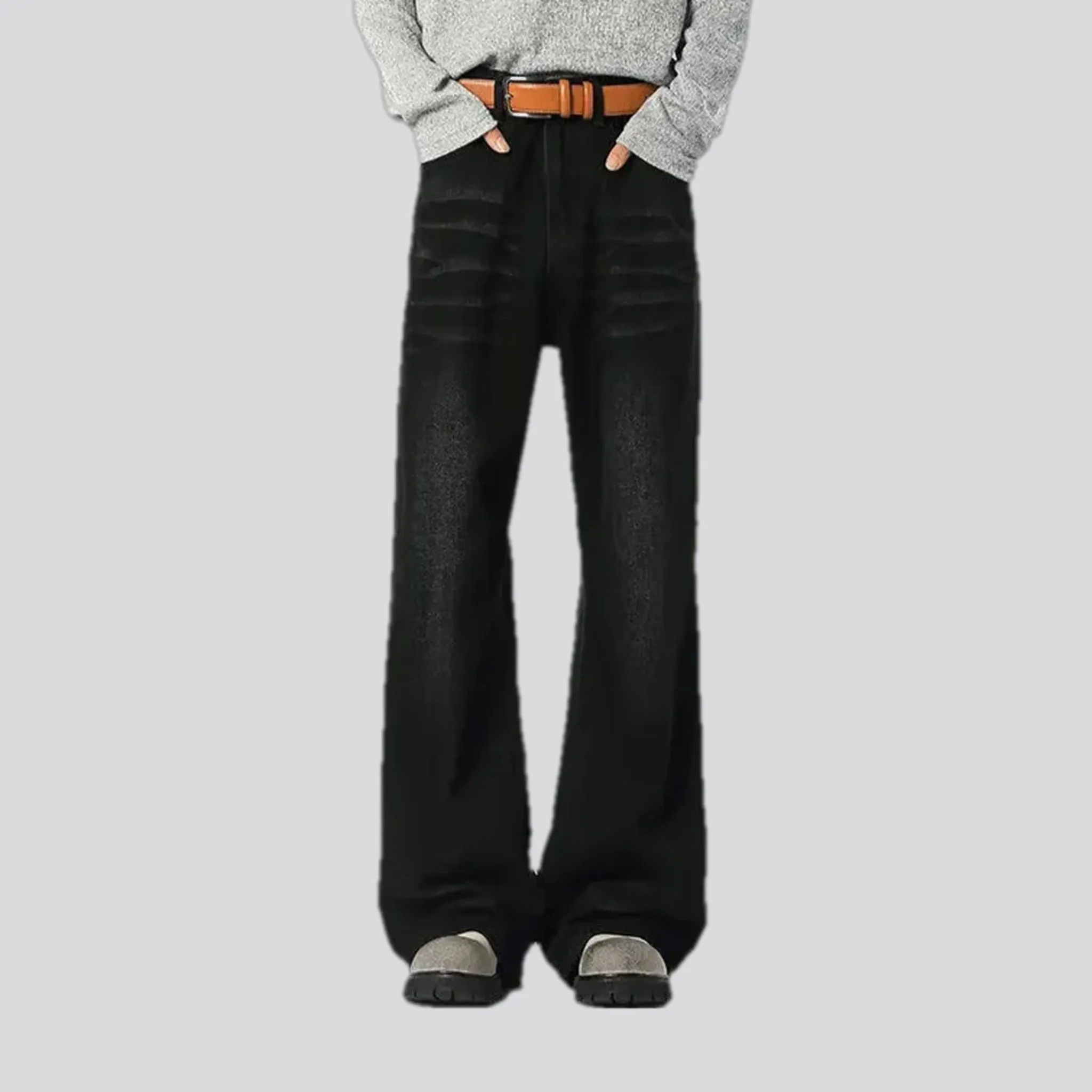 Mid-rise vintage slouchy men's jeans