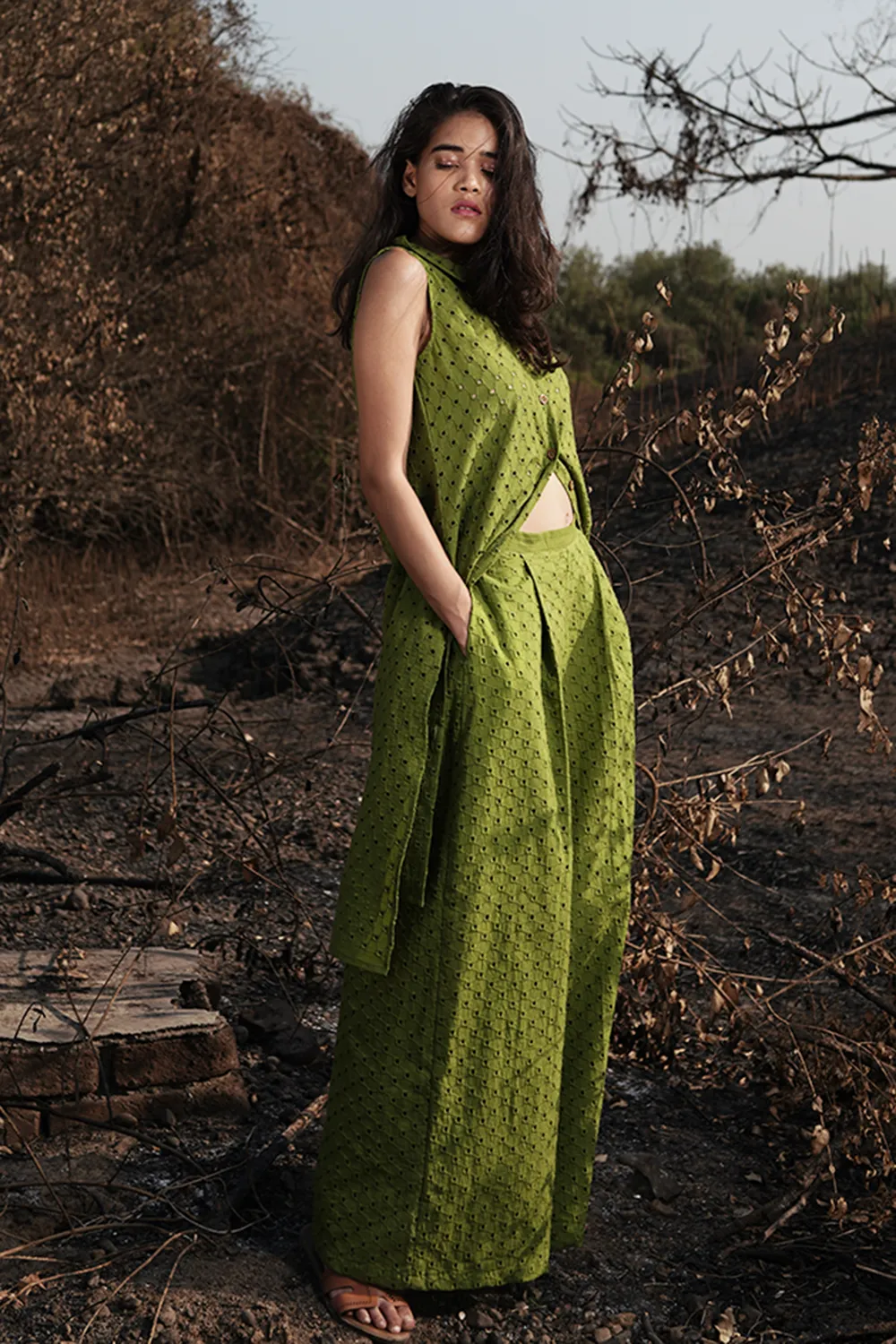 Mint Chutney Kurta-Pants Set