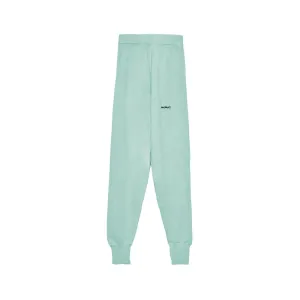 Mint Green Wool Blend Tracksuit Trousers
