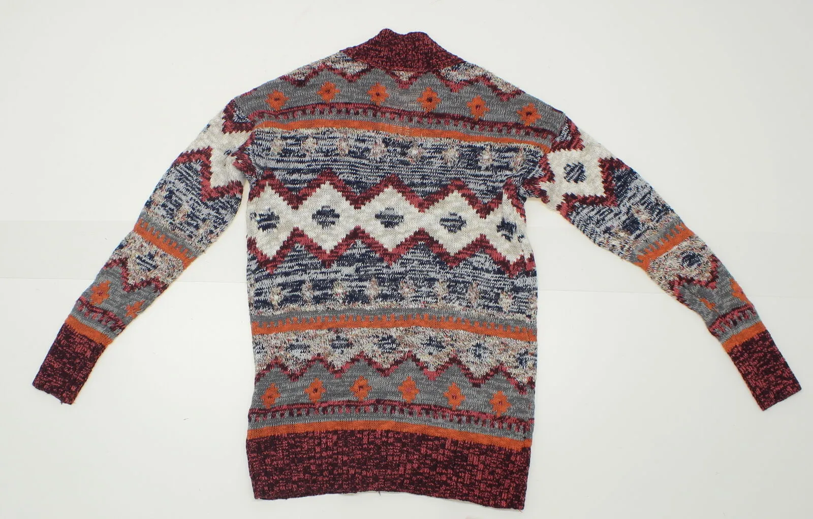 Mossimo Women's Patterned Sweater Cardigan Multi-Color XS