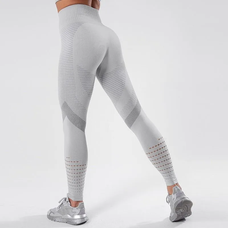 NORMOV Leggings For Fitness Seamless Leggings High Waist Yoga Pants Fitness Women Workout