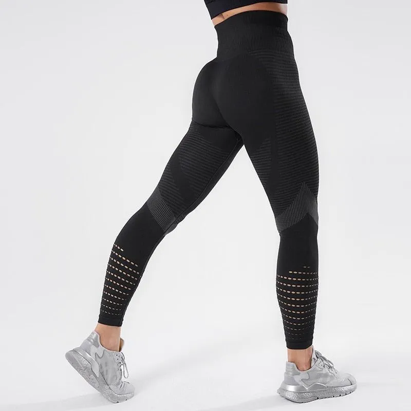 NORMOV Leggings For Fitness Seamless Leggings High Waist Yoga Pants Fitness Women Workout
