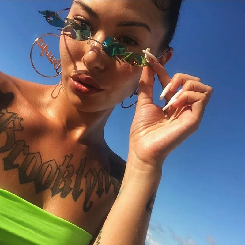 Orange Fashion Flame Glasses