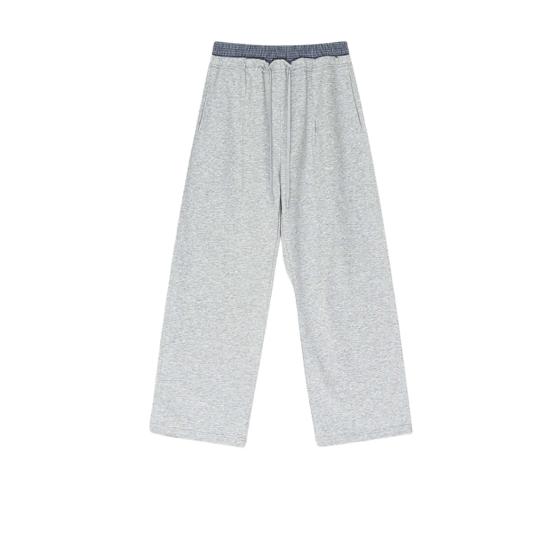 Oversized Double Waist Cotton Blend Pants | Comfort & Style