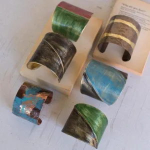 Painted Metal Cuff Bracelet