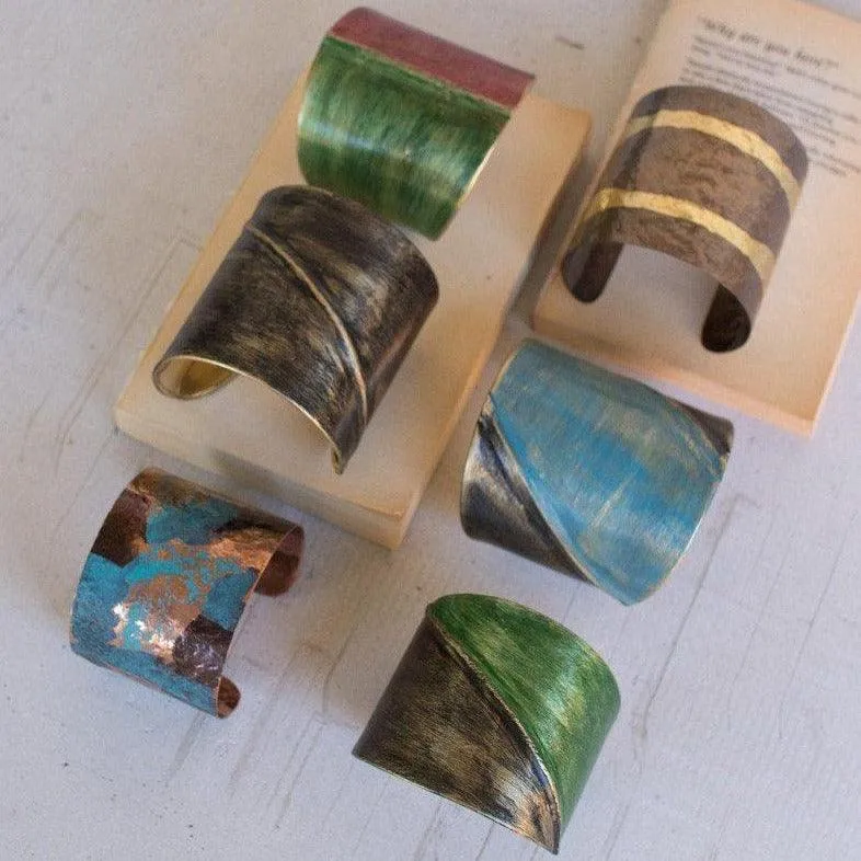 Painted Metal Cuff Bracelet