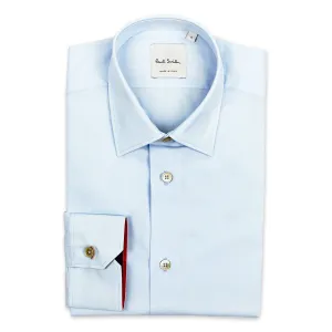 Paul Smith - Tailored Fit 'Artist Stripe' Cuff Shirt in Lt Blue