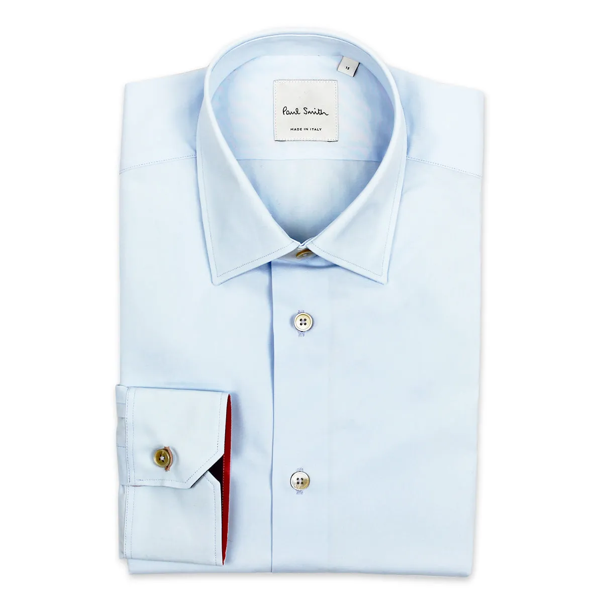 Paul Smith - Tailored Fit 'Artist Stripe' Cuff Shirt in Lt Blue