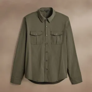 Performance Poplin Shirt - Army Green