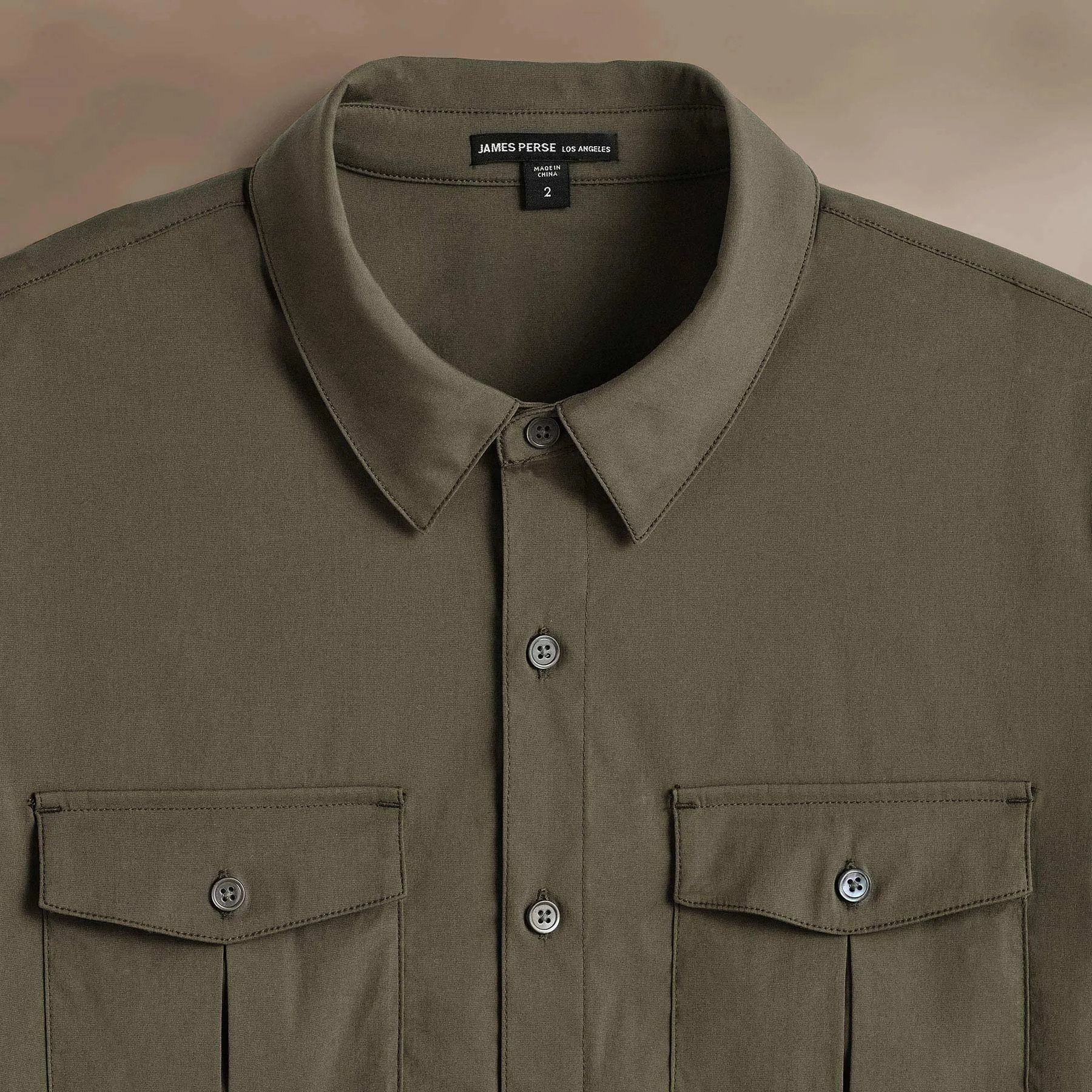Performance Poplin Shirt - Army Green