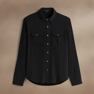 Performance Poplin Shirt - Black