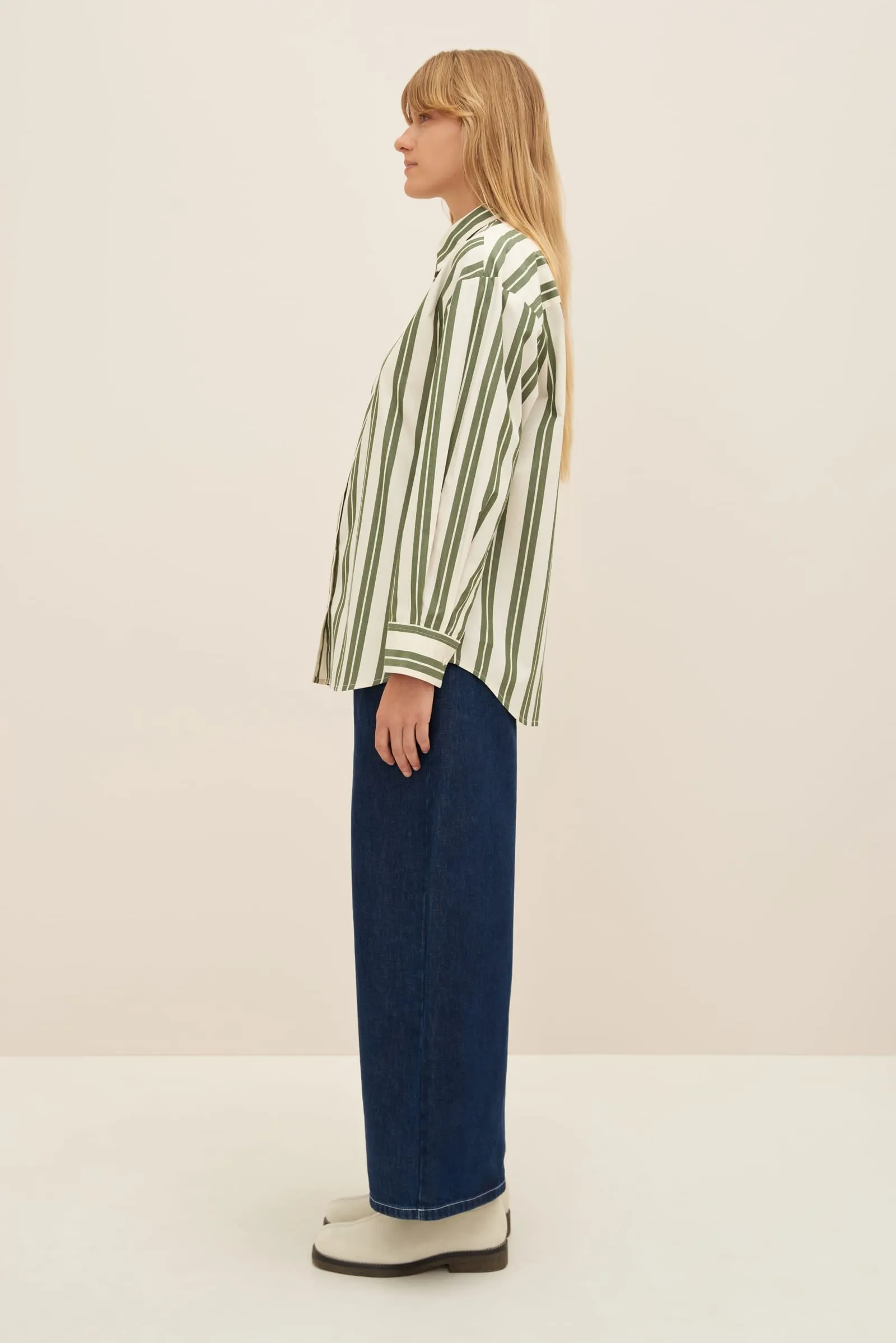 Petra Shirt, Forest Stripe